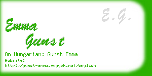 emma gunst business card